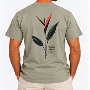 CAMISETA REGULAR PRINT - PLANTA TITANIO