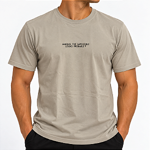 CAMISETA REGULAR MINIMAL - MAKING CAQUI