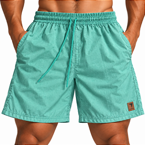 SHORT D´ÁGUA FLEX - RAJADO VERDE CLARO