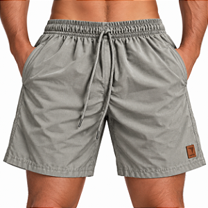 SHORT D´ÁGUA FLEX - RAJADO CINZA