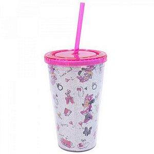 Copo Com Canudo Minnie: Disney - MKP