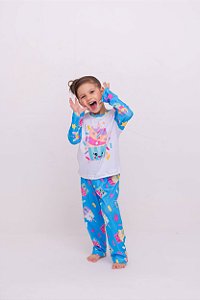 Pijama Cupcakes Divertidos Manga Longa