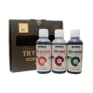Fertilizante Biobizz TryPack Indoor com Top Max