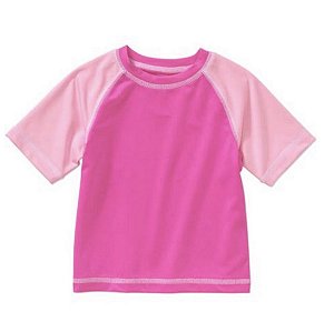 Camiseta Infantil Proteção Solar Rosa