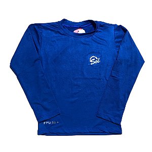 Camiseta Infantil Proteção Solar UPF 50+ Azul Royal
