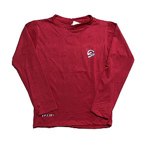 Camiseta Infantil Proteção Solar UPF 50+ Vermelha