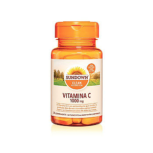 Vitamina C 1000mg Sundown - Saúde e Imunidade Diária - 30 Comprimidos
