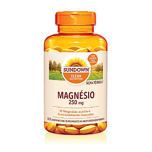 Magnésio 250mg Sundown - Vitalidade e Bem-Estar - 100 Comprimidos