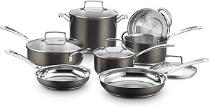 Jogo De Panelas Cuisinart Inox Com Indução 11 Peças Preto - BSC7-11