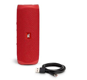 Caixa De Som Speaker Portatil JBL Flip 5 - Vermelha