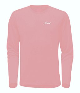 Camiseta infantil Proteção UV50+ Manga Longa Rosa