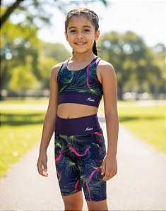 Conjunto Esportivo Infantil Top + Bermuda Ciclista Bikers JRabbit