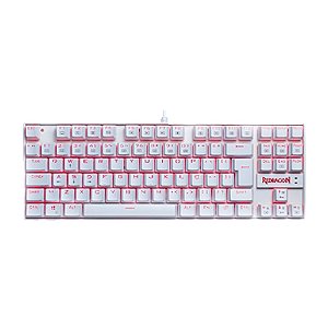 Teclado Gamer Redragon Kumara, K552, White LED Vermelho