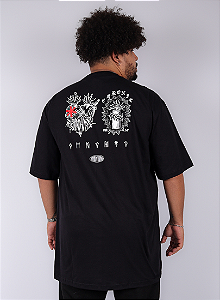 Camiseta Chronic Plus Size - Grafite - Preto