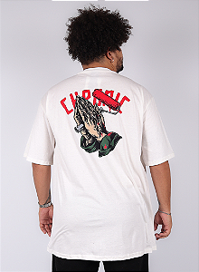 Camiseta Chronic Plus Size - Abençoado - Off White