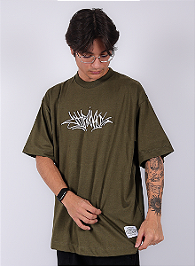 Camiseta Chronic Oversized - Tag Bordado - Verde