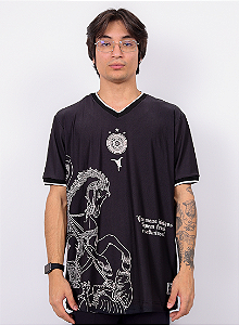 Camiseta de Time Chronic - Invencível São Jorge - Preto