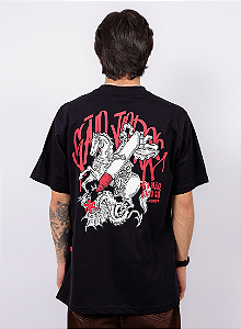 Camiseta Chronic - Eu Não Ando Só São Jorge - Preto