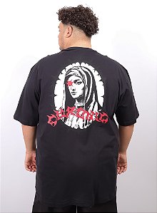 Camiseta Chronic Plus Size - Santa - Preto