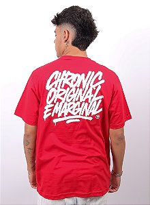 Camiseta Chronic - Original e Marginal - Vermelho