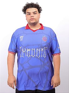 Camisa De Time Plus Size Chronic - Guadalupe - Azul