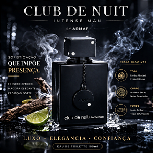 Armaf Club de Nuit Intense 105ml — Poder e Elegância