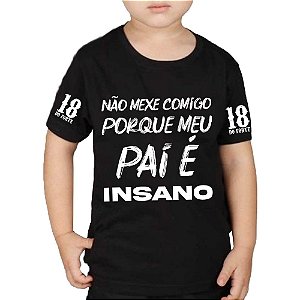 Camisa Infantil "Não mexe comigo"