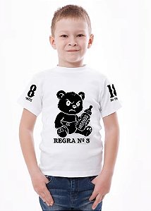 Camiseta infantil - Regra 3 Branca