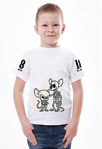 Camiseta Infantil - Pinky e o Cérebro