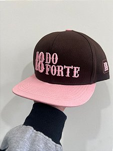 Boné 18 do Forte - Marrom/Rosa