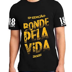 Camiseta Bonde Pela Vida Preta