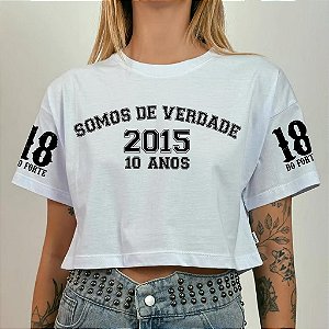 Cropped Somos de Verdade - 10 anos de história Branco
