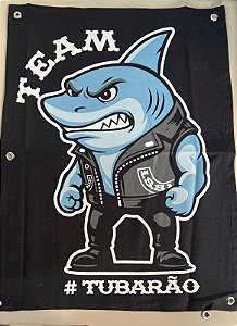 Bandeira para Moto - Team Tubarão