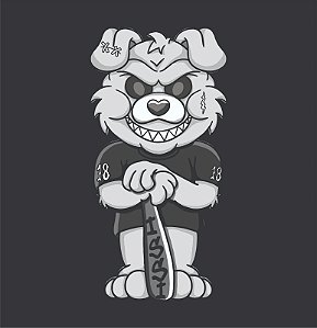 Bandeira Urso com Taco Preta