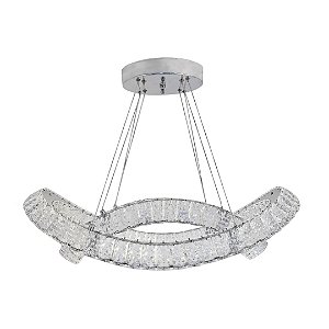 Pendente Led Infinit Cristal 132W Bivolt