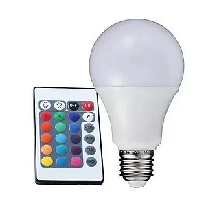 Lâmpada Bulbo LED Bivolt 5W RGB