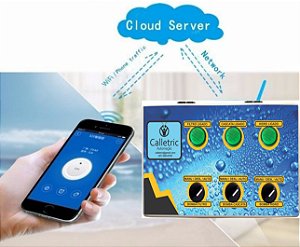 Automação Para Piscina, Acionamento de 3 Bombas Com Wi-Fi APP E Controle Remoto