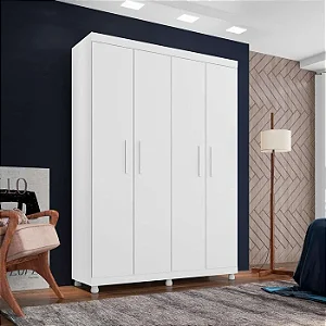 Guarda Roupa Padua 4 Portas 3 Gavetas - Lanza