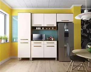 Cozinha Compacta 7 Portas 2 Gavetas - Quarta Divisão