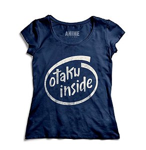 Camiseta  Feminina Anime Otaku Inside