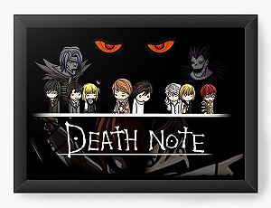 Quadro Decorativo A4(33X24) Anime Death Note