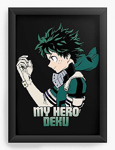 Quadro Decorativo A4(33X24) Anime Shoto Todoroki My Hero