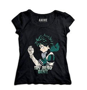 Camiseta  Feminina Anime Shoto Todoroki My Hero