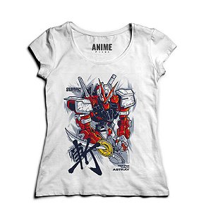 Camiseta  Feminina Anime Gundam Astray Red Frame