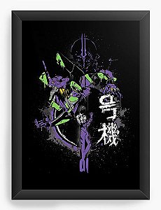 Quadro Decorativo A4(33X24) Anime   Neon Genesis Evangelion