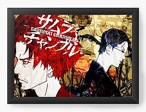 Quadro Decorativo A4(33X24) Anime Samurai Shamploo