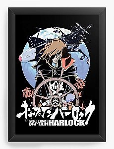 Quadro Decorativo A3 (45X33) Anime  Space Pirate captain harlock