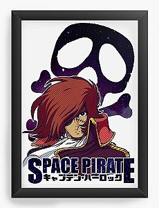 Quadro Decorativo A3 (45X33) Anime Space Pirate captain harlock