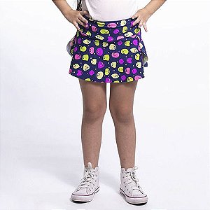 Short Saia Infantil Feminino Estampadas