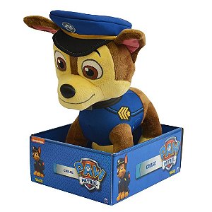 Pelúcia Chase Patrulha Canina 30cm Paw Patrol 30cm